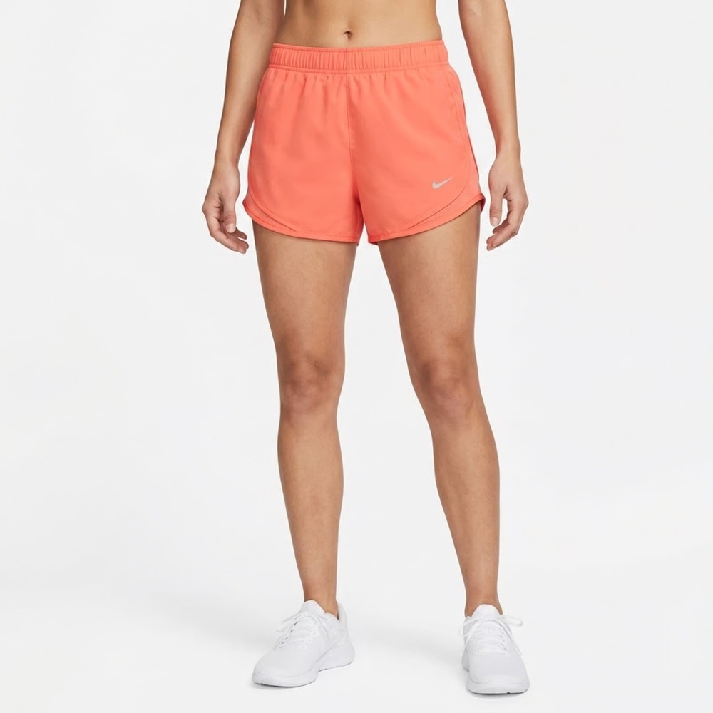 Nike Tempo Dri-FIT Womens Running Shorts Orange Coral Size S